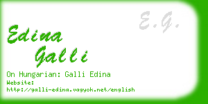 edina galli business card